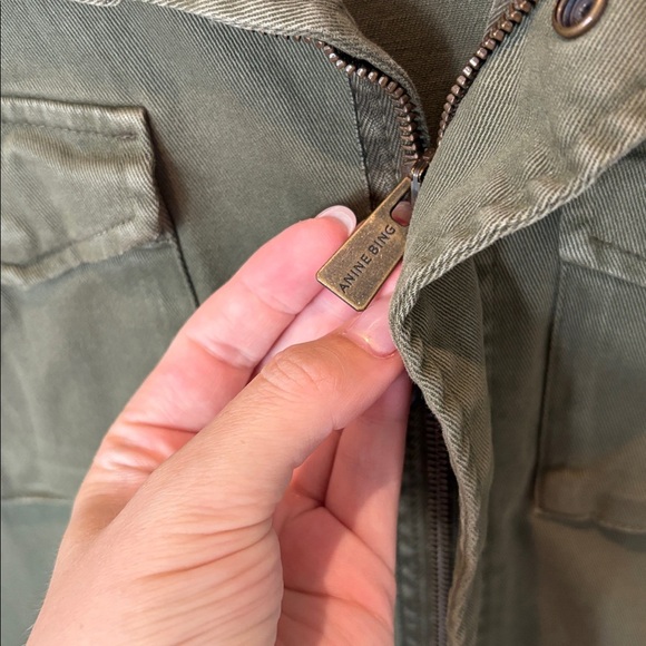 Anine Bing Utility Jacket Army Green Size Small - Picture 5 of 12